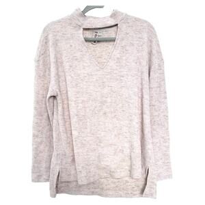 Antropologie DOLAN Choker Neck Dolman Sleeves Hi Lo Sweater Top Women Sz M